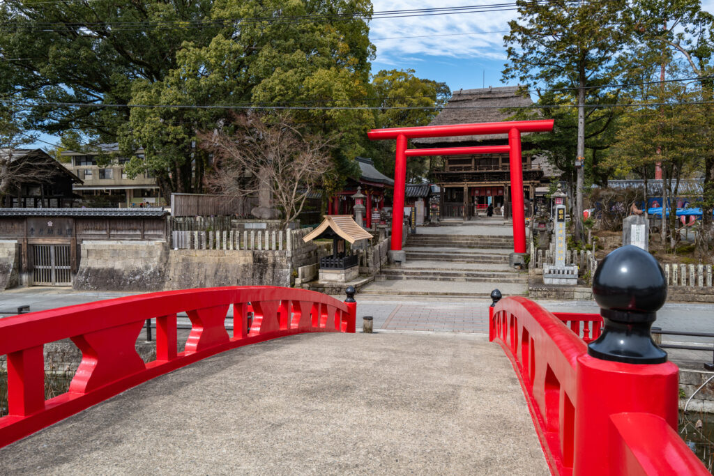 国宝阿蘇青井神社の鳥居